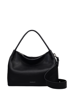 Radley Ivydale Road Leather Grab Bag, Black, Black