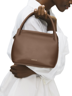 Radley Ivydale Road Leather Grab Bag, Saddle - view 2, Saddle