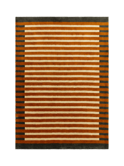 MADE Lois Rug, Rust / Teal, Rust / Teal