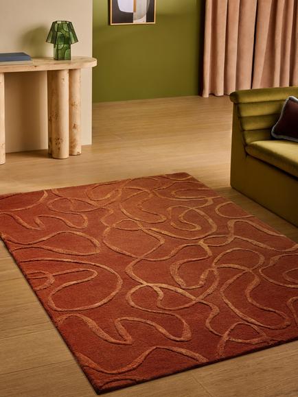 MADE Varri Rug, Rust - view 2, Rust
