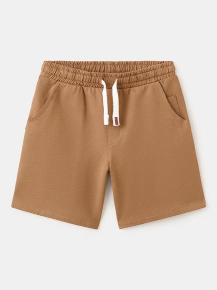 Mango Kids' Urban Relaxed Drawstring Pocket Shorts, Tobacco, Tobacco