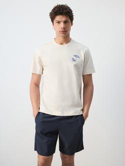 Mango Crew Neck Cotton T-Shirt, White, White