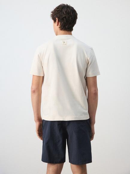 Mango Crew Neck Cotton T-Shirt, White - view 2, White