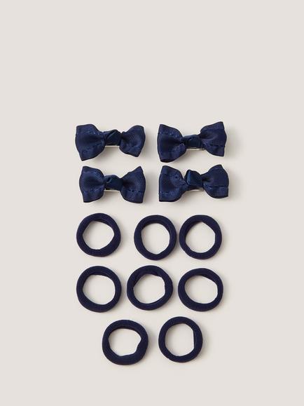 Monsoon Kids' Hair Accessory Bag Charm, Navy - view 2, Navy