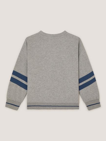 Monsoon Kids' Triceratops Graphic Sweatshirt, Grey - view 2, Grey