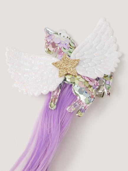 Monsoon Kids' Unicorn Hair Clip, Multi - view 2, Multi