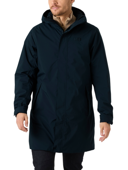 Helly Hansen Brussel Insulated Rain Coat, Navy, 597 Navy