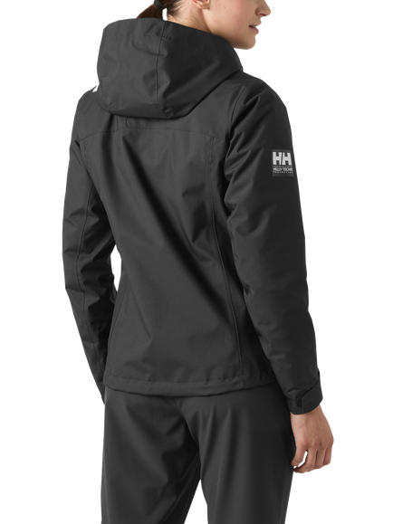 Helly Hansen Crew Hooded Midlayer Sailing Jacket, Black - view 2, 990 Black