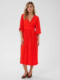 Saint Tropez Phernandasz V-Neck Midi Dress, Valiant Poppy