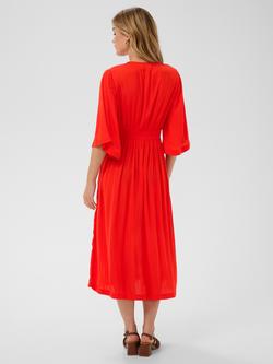 Saint Tropez Phernandasz V-Neck Midi Dress - view 2, Valiant Poppy