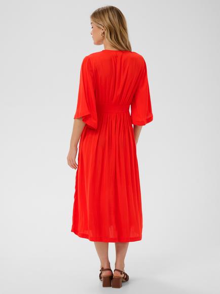 Saint Tropez Phernandasz V-Neck Midi Dress - view 2, Valiant Poppy