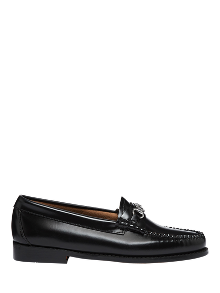 G.H.BASS Weejuns Lianna Leather Snaffle Loafers, Black, Black