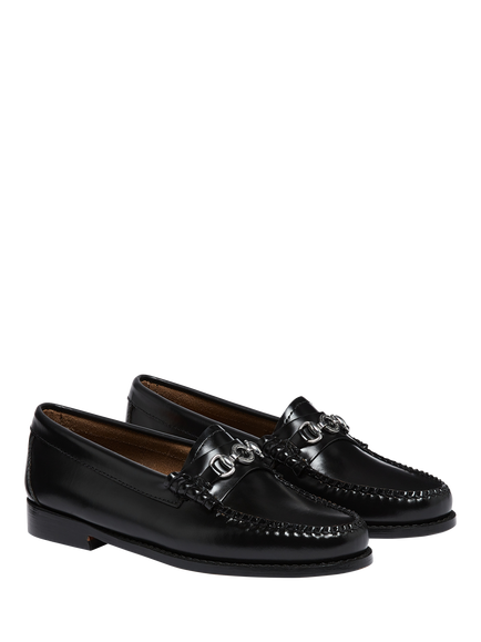 G.H.BASS Weejuns Lianna Leather Snaffle Loafers, Black - view 2, Black