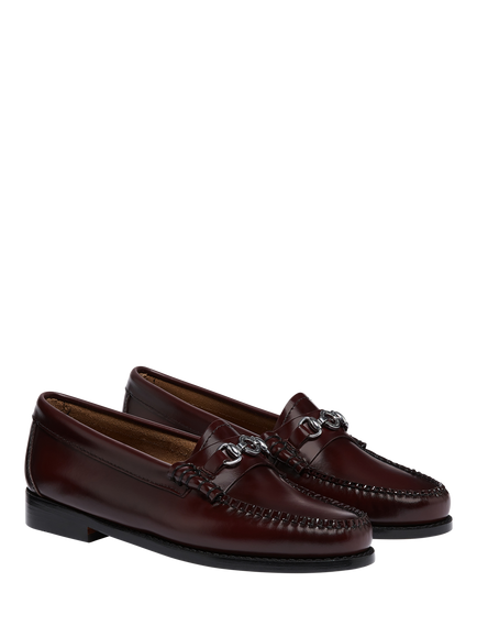 G.H.BASS Weejuns Lianna Leather Snaffle Loafers, Wine - view 2, Wine