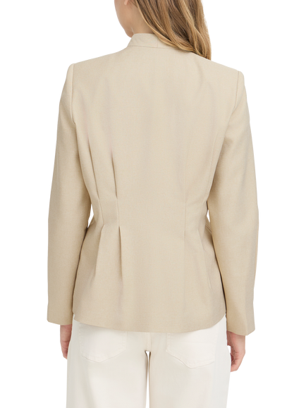 ICHI Ihgivana Sculpted Waist Blazer, Beige - view 2, Beige