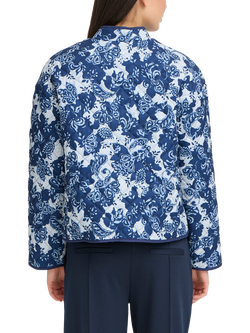 ICHI Ihlivanta Paisley Quilted Jacket, Blue - view 2, Blue