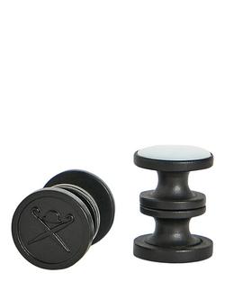 Hackett London Dress Shirt Studs, Black/White - view 2, Black/White
