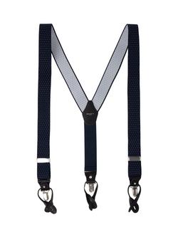 Hackett London Polka Dot Braces, Navy/White, Navy/White