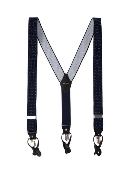Hackett London Polka Dot Braces, Navy/White, Navy/White