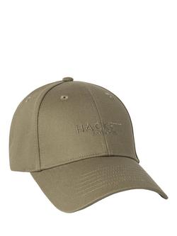 Hackett London Cotton Tonal Branded Baseball Cap, Cargo Green, Cargo Green