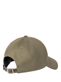 Hackett London Cotton Tonal Branded Baseball Cap, Cargo Green - view 2, Cargo Green