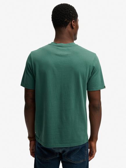 Superdry Cotton Retro Outdoor Relaxed T-Shirt, Hunter Green - view 2, Hunter Green
