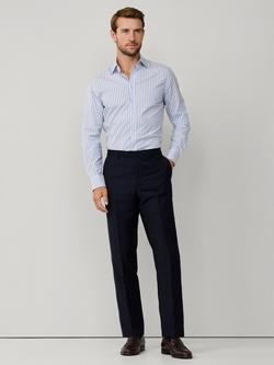 Hackett London Wool Suit Trousers - view 2, Midnight Blue