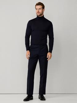 Hackett London Wool Suit Trousers, Midnight Blue - view 2, Midnight Blue