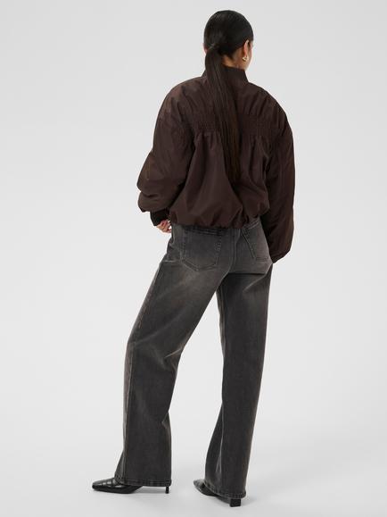 KAFFE Kaarlette Cropped Bomber, Coffee Bean - view 2, Coffee Bean