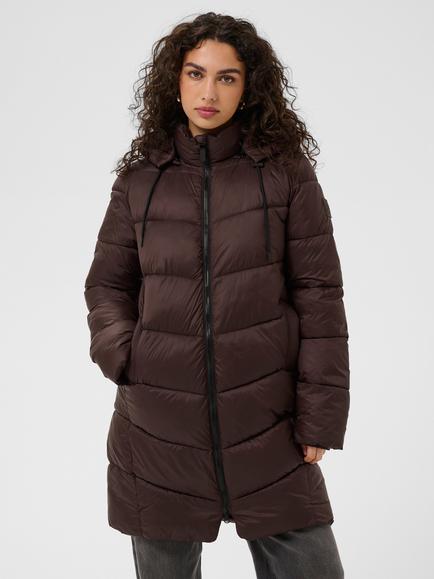 KAFFE Kasusanne Longline Puffer, Coffee Bean, Coffee Bean