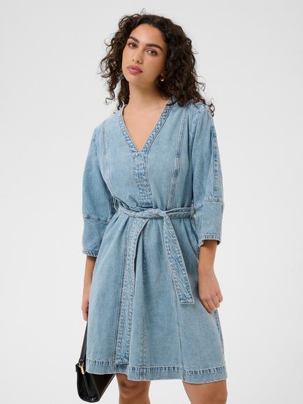 KAFFE Jordi Denim Dress, Light Blue, Light Blue