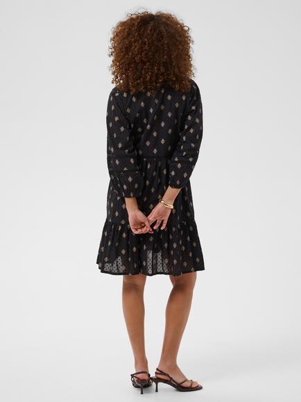 KAFFE Wila Dress, Black/Multi - view 2, Black/Multi