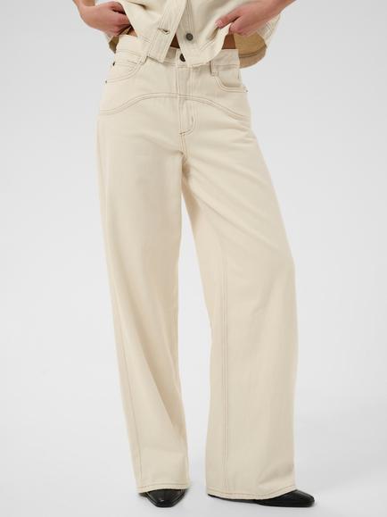 KAFFE Kacatharina Wide Leg Jeans, Off White Washed, Off White Washed