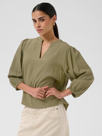 KAFFE Alberta Blouse, Aloe, Aloe