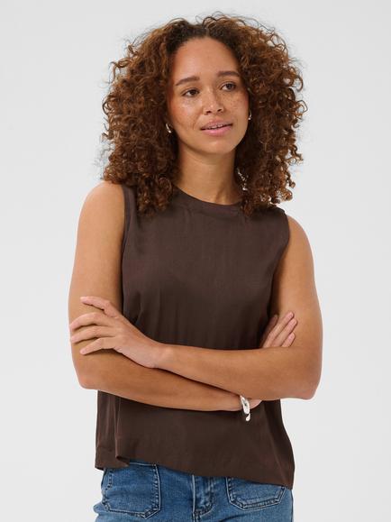 KAFFE Allie Top, Coffee Bean, Coffee Bean
