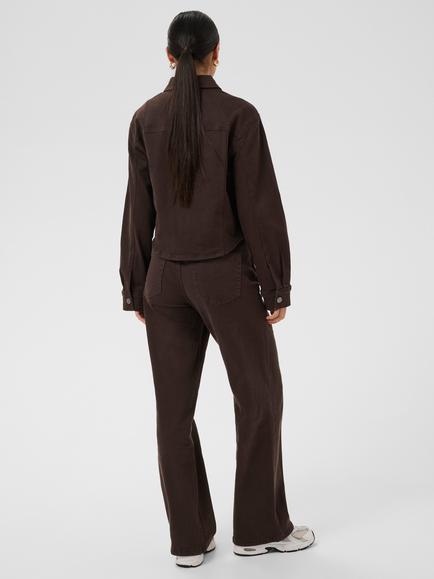 KAFFE Kabrook Denim Shirt, Coffee Bean - view 2, Coffee Bean