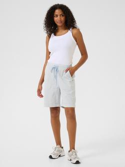 KAFFE Kanaya Striped Cotton Shorts - view 2, Blue/White