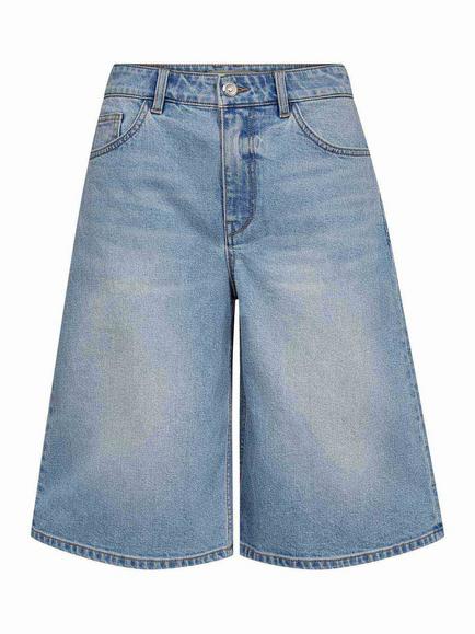MOS MOSH Mmmathilde Wide Leg Knee Length Shorts, Light Blue - view 2, Light Blue