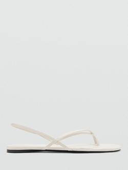 Mango Slingback Thong Sandals, Raw, Raw
