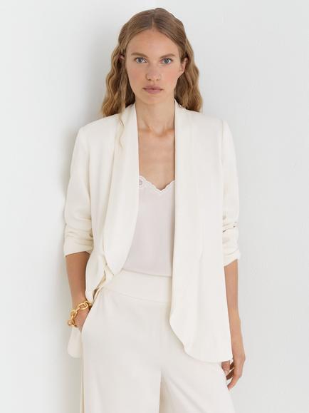 Reiss Clover Tailored Blazer, White, White