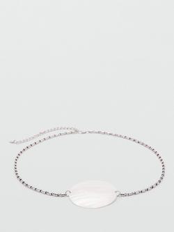 Mango Seashell Chain Belt, Silver, Silver
