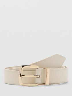 Mango Square Buckle Waist Belt, Raw