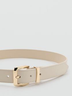 Mango Square Buckle Waist Belt - view 2, Raw