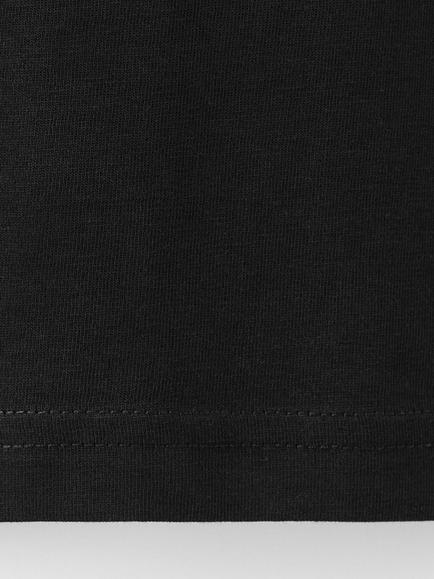 Mango Crew Neck Short Sleeve T-Shirt, Black - view 2, Black