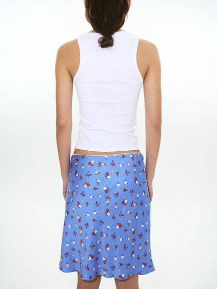 Mango Scoop Neck Sleeveless Vest, White - view 2, White