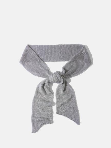 Mint Velvet Skinny Knit Women's Scarf, Silver, Silver