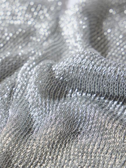 Mint Velvet Skinny Knit Women's Scarf, Silver - view 2, Silver