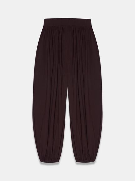 Mint Velvet Harem Balloon Trousers, Brown - view 2, Brown