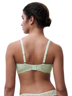 Chantelle Champs Elysées Lace Balconette Bra - view 2, Powder Green