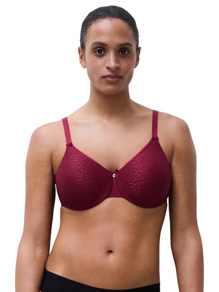 Chantelle C Magnifique Seamless Underwired Minimiser Bra, Raspberry
